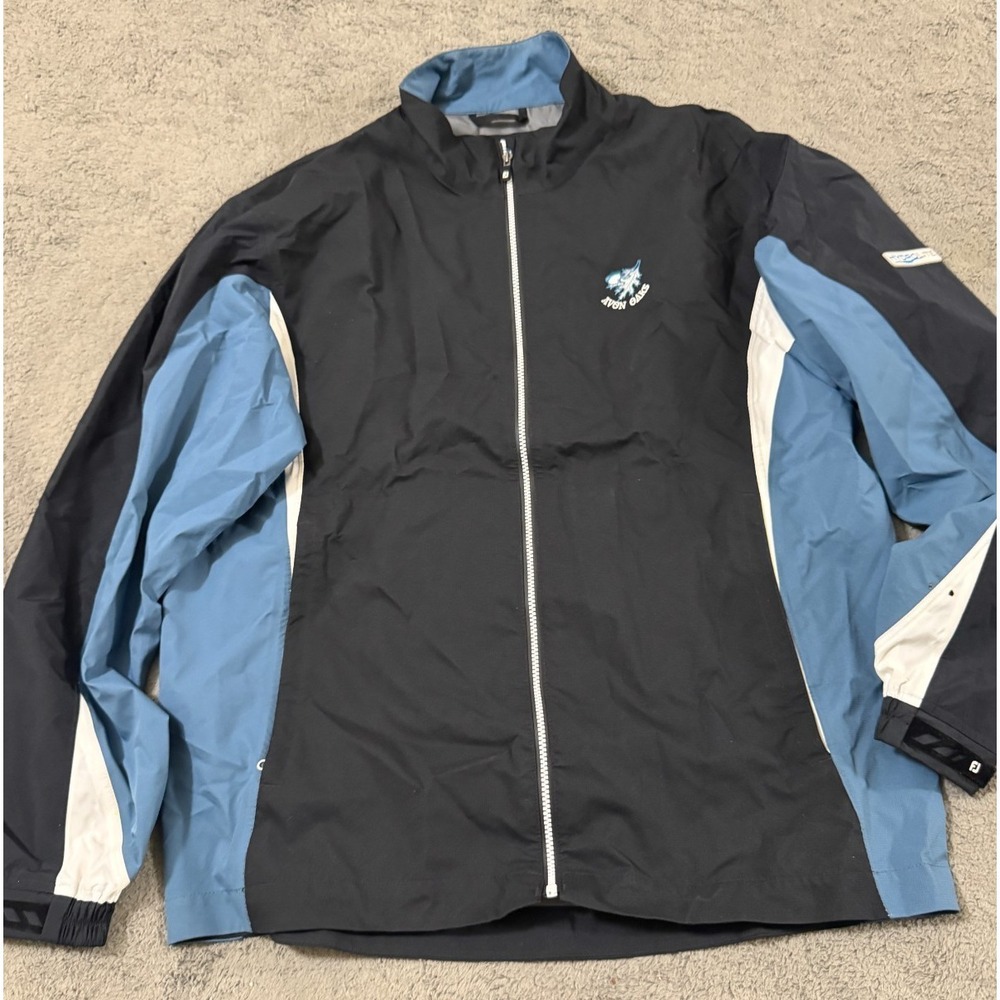 FootJoy DryJoys HydroLite Rain Windbreaker Jacket Mens M Golf Avon Oaks CC Ohio